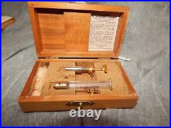 1920s-1930s Medical Cataract Vacuum Removal Tool Set In Box