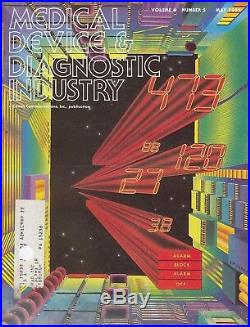 1982 medical Device & Diagnostic Industry Magazine, vintage equipment ads /l8