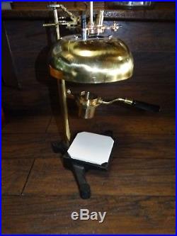 20889 Antique Unusual Brass Laboratory BURNER Vintage Medical Lab Instrument