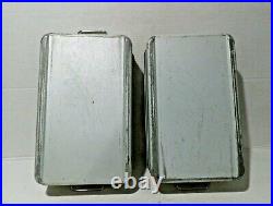 2 Medical Supply Metal Trays with Lids DBP Germany