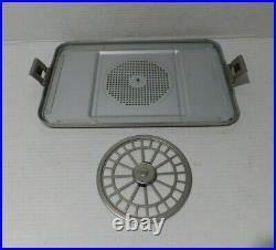 2 Medical Supply Metal Trays with Lids DBP Germany