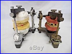 2 Vintage 1960s Hanau Articulator Model H2 Orthodontic Dental Medical Oddity