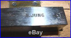2 Vintage R. Jung Microtome Blades For Leitz Wetzlar1212 Microtome WithOak Case