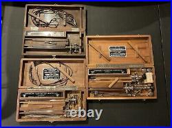 3 Vintage American Cystoscope Makers Inc. Wood Boxes With Medical Equipment