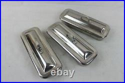 3 Vintage Vollrath Stainless Steel Ware 8283 Medical Surgical Dental Equipment