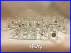 85 piece Pyrex glass lot Beakers, Flasks, Graduated Cylinder, Vintage Test Tube
