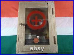A06 Vintage First Aid Cabinet with Various Medical Items Hungary