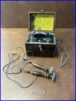 ANTIQUE McIntosh Family Faradic Battery Chicago Illinois RARE MEDICAL EQUIPMENT