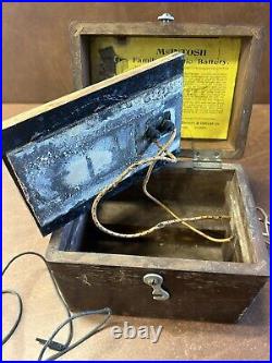 ANTIQUE McIntosh Family Faradic Battery Chicago Illinois RARE MEDICAL EQUIPMENT