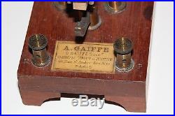ANTIQUE VINTAGE A. GAIFFE INDUCTION COIL 19th MEDICAL EQUIPMENT