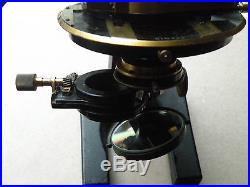 ANTIQUE Vintage Brass microscope CARL ZEISS JENA