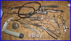 A Job Lot of Vintage Medical Surgical Equipment Tools