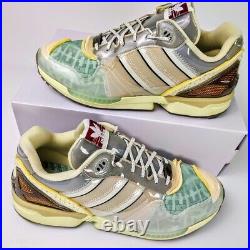 Adidas ZX 6000 Inside Out Men's US 13 Green Yellow Brown Gray Retro Run Limited