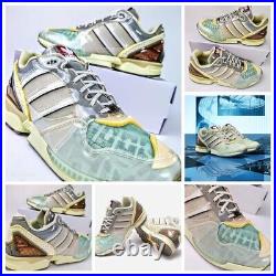 Adidas ZX 6000 X Ray Mens US 13 Green Yellow Brown Gray Retro Run Lifestyle Cmft