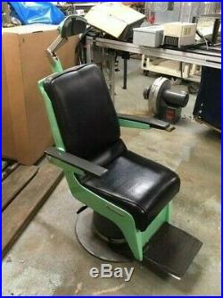 American Optical Eye Exam Chair and Stand tower and devices Vintage Steam Punk