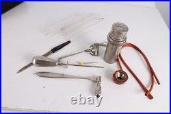 Antique Authentic Old Doctors Medical Metal Tools Equipment