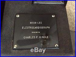 Antique Beck-Lee Electrocardiograph machine- vintage medical equipment