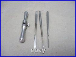 Antique Bone Drill Set Penn Chrome M. D. U. S. A. Pilling-Phila Medical Instrument