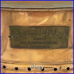 Antique Copper Brass Sterilizer Wall Mount Medical Equipment Steamer Pittsburgh