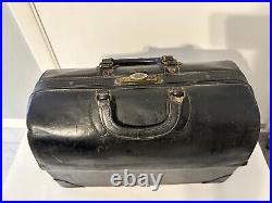 Antique Early 1900s EmDee Schell Doctor's Medical Bag Medical Supplies /Tools