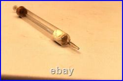 Antique Glass Medical Syringe with Wooden Stopper Early Medical Instrument