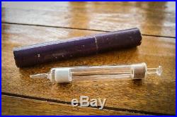 Antique Glass Syringe Vintage Medical equipment Scientific instrument Rare