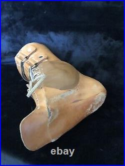 Antique Leather Boot Foot Ankle Brace! Very Cool