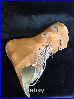 Antique Leather Boot Foot Ankle Brace! Very Cool