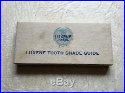 Antique Medical Doctor Supplies Equipment Vintage Luxene tooth shade guide