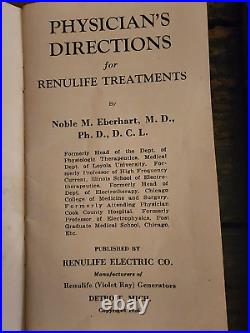 Antique Medical Quack Equipment Renulife Violet Ray Generator Model R Working