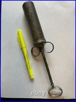 Antique Medical Syringe Rare Medical Veterinary Equipment Collectors