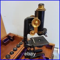 Antique Microscope Objective Lens Bausch and Lomb E. Leitz Wetzlar Medical Equip