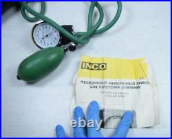 Antique Military Blood Pressure Medical Device SPHYGMOMANOMETER INCO USSR