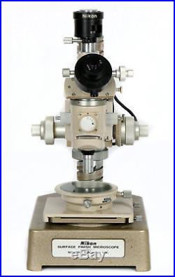 Antique Nikon Nippon Kogaku Surface Finish Vintage Microscope Including Lenses