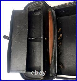 Antique Schell Emdee Walrus Hide Leather Medical Doctor Bag Orig. Exam Equipment