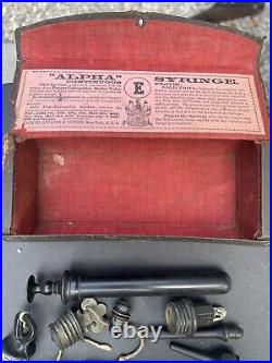 Antique Vintage Alpha Continuous Flow Syringe Kit With Box Medical Equipment