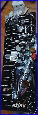 Antique Vintage Medical Surgical Instrument Tools Equipment LOT CERAMIC GLASS SS