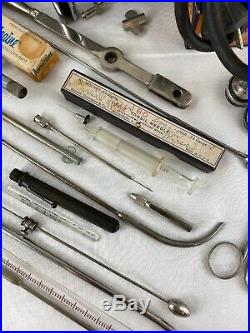 Antique Vintage Surgical Medical Tools Equipment Dr. Home Office Interesting