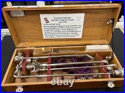 Antique urology cystoscopy set circa 1879 medical equipment with original box