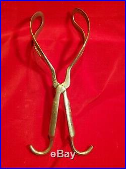 Antique vintage medical equipment forceps from 1900
