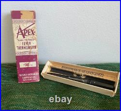 Apex Oral Thermometer #305 with Original Box Vintage 1940s Medical Equipment