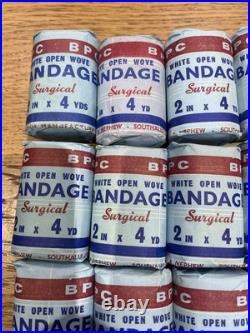 BPC First Aid BANDAGE WOW Medical J&J Vintage prop bundle x 13 Surgical NEW