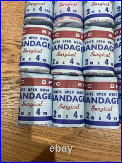 BPC First Aid BANDAGE WOW Medical J&J Vintage prop bundle x 13 Surgical NEW