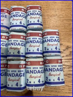 BPC First Aid BANDAGE WOW Medical J&J Vintage prop bundle x 13 Surgical NEW