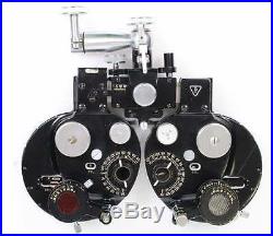 B&L Bausch Lomb Optical Phoropter Optometrist Eye Exam Machine + Lenses VINTAGE