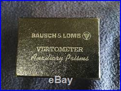 Bausch & Lomb B&L 21-65-70 Vintage Model 70 Vertometer Lensometer W Aux PrismSet