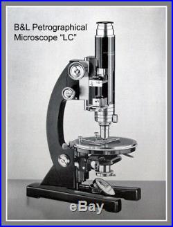 Bausch & Lomb Vintage LC Petrographic Polarizing Research Microscope 1954