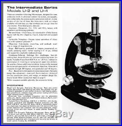 Bausch & Lomb Vintage Li-2 Dynoptic Petrographic Polarizing Lab Microscope, 1967