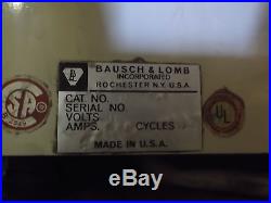 Bausch & Lomb Vintage Spectrometer Spectrophotometer 11 Volt Cat No 32.29.0