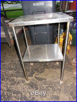 Blickman stainless vintage medical table rolling hospital accessories co 1950s S
